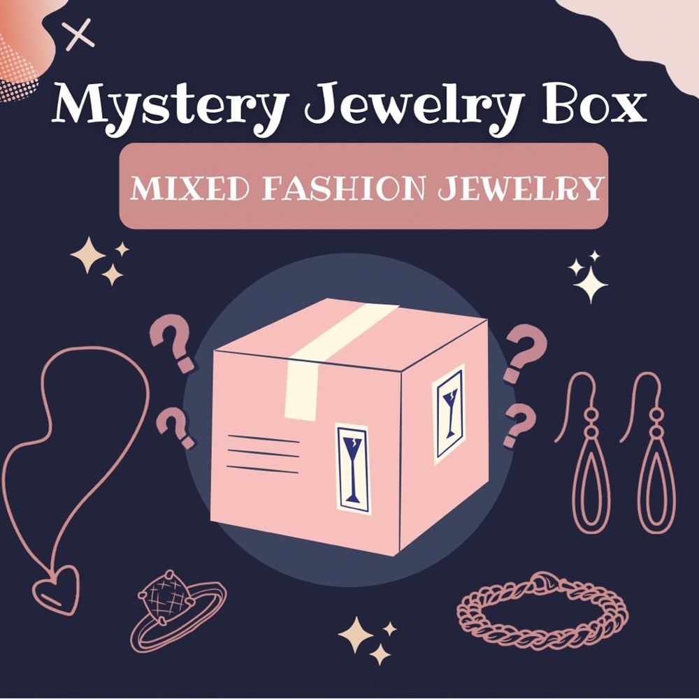 Jewelry Mystery Box-Mixed Fashion Jewelry 8-10 PC